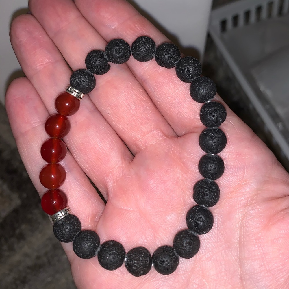 Chakra Bracelet with Lava stones